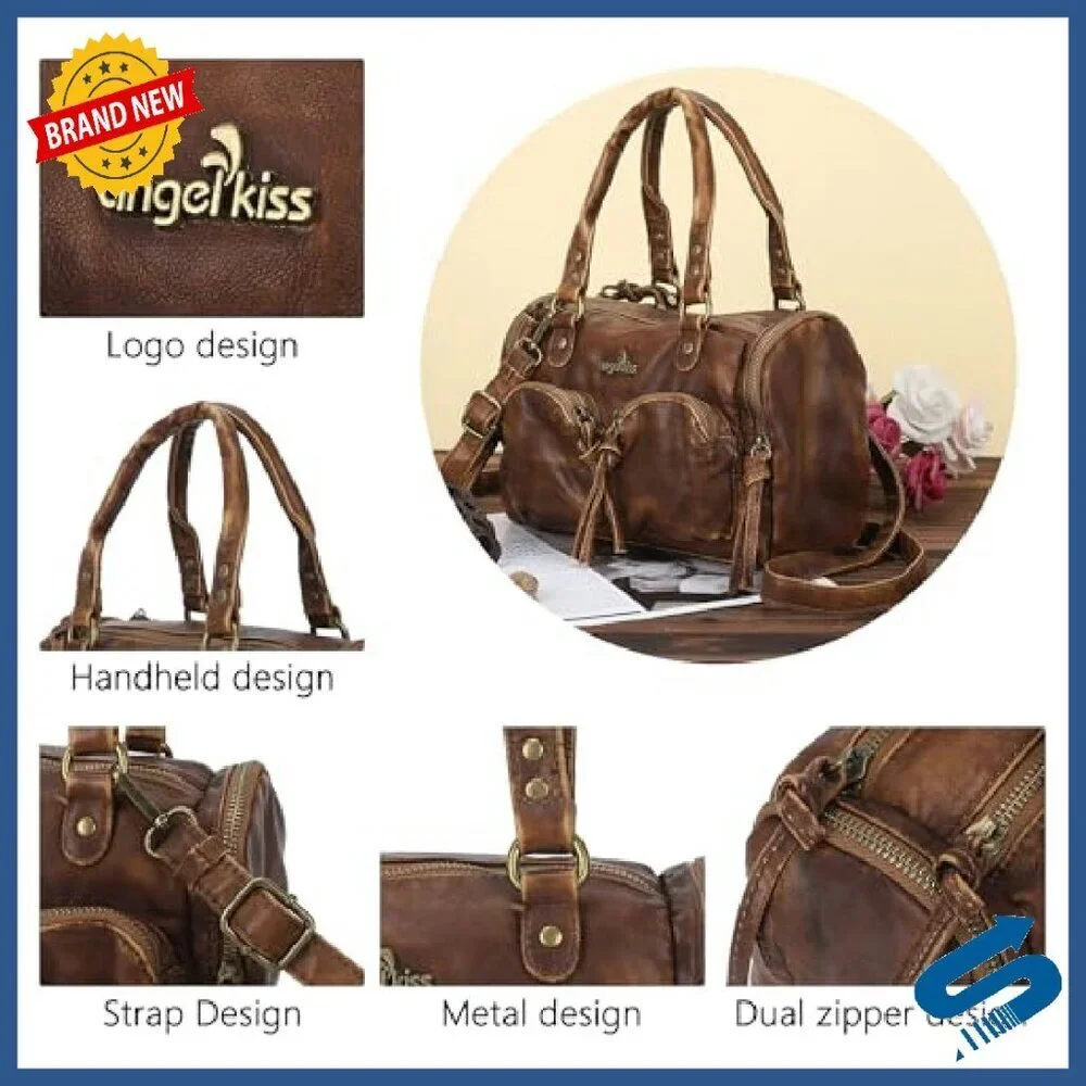 Small Vegan Leather Hobo Crossbody Bag with Multiple Carrying Options